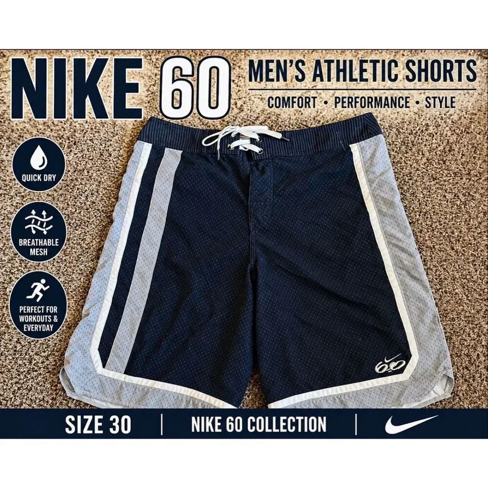 Nike 6.0 Men’s Shorts Size 30 Athletic Mesh Lined Skate Surf Style